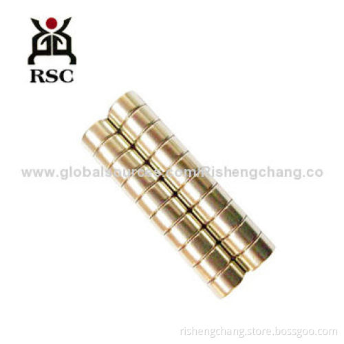 NdFeB round magnet, strong magnetism, used in loudspeaker and mobile phone